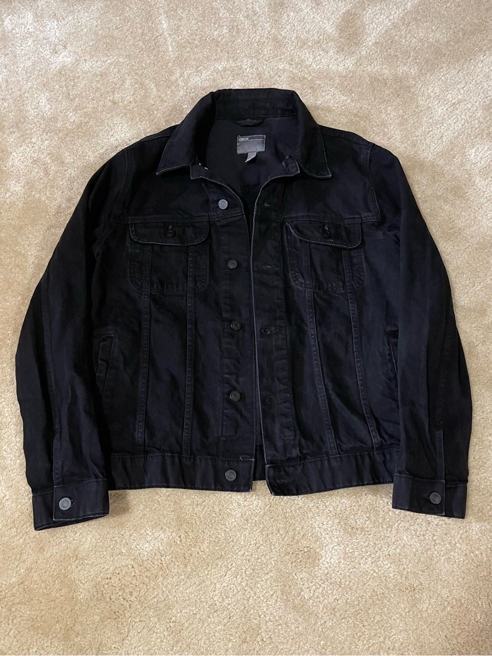 Men’s ASOS Black Lightweight Denim Jacket